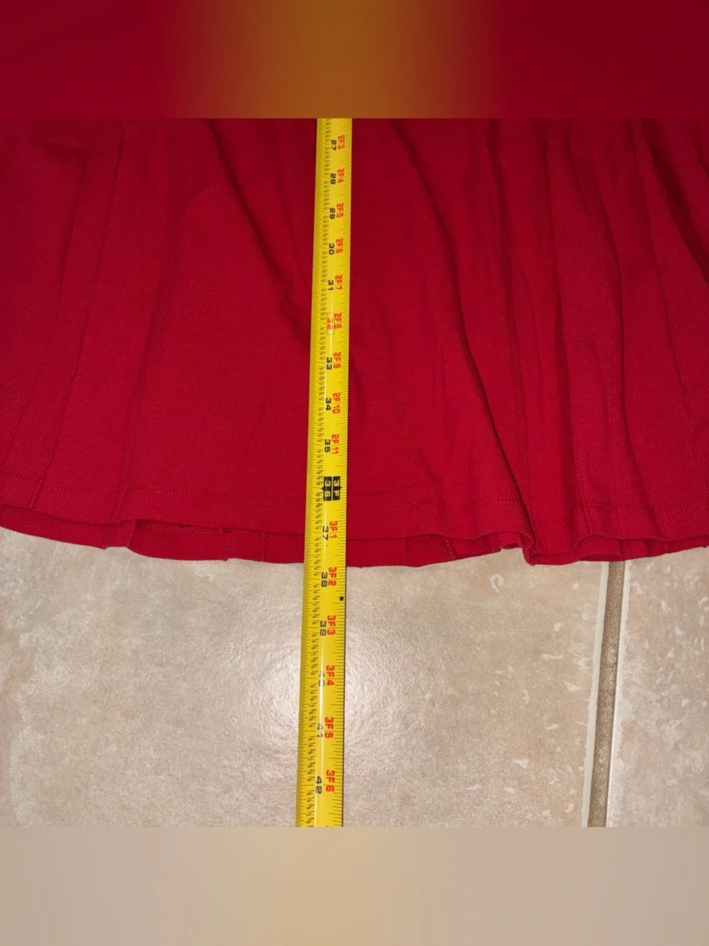Tuckernuck Red Sleeveless V-Neck Midi Dress Red with White Trim XXL